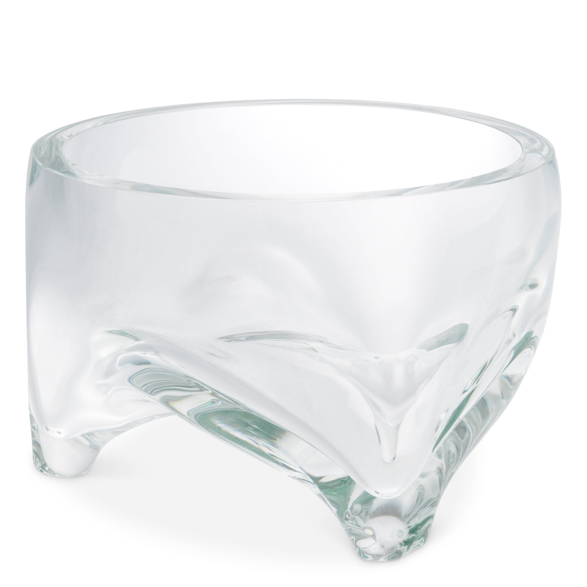 "Onda Cristallo" Glass Bowl