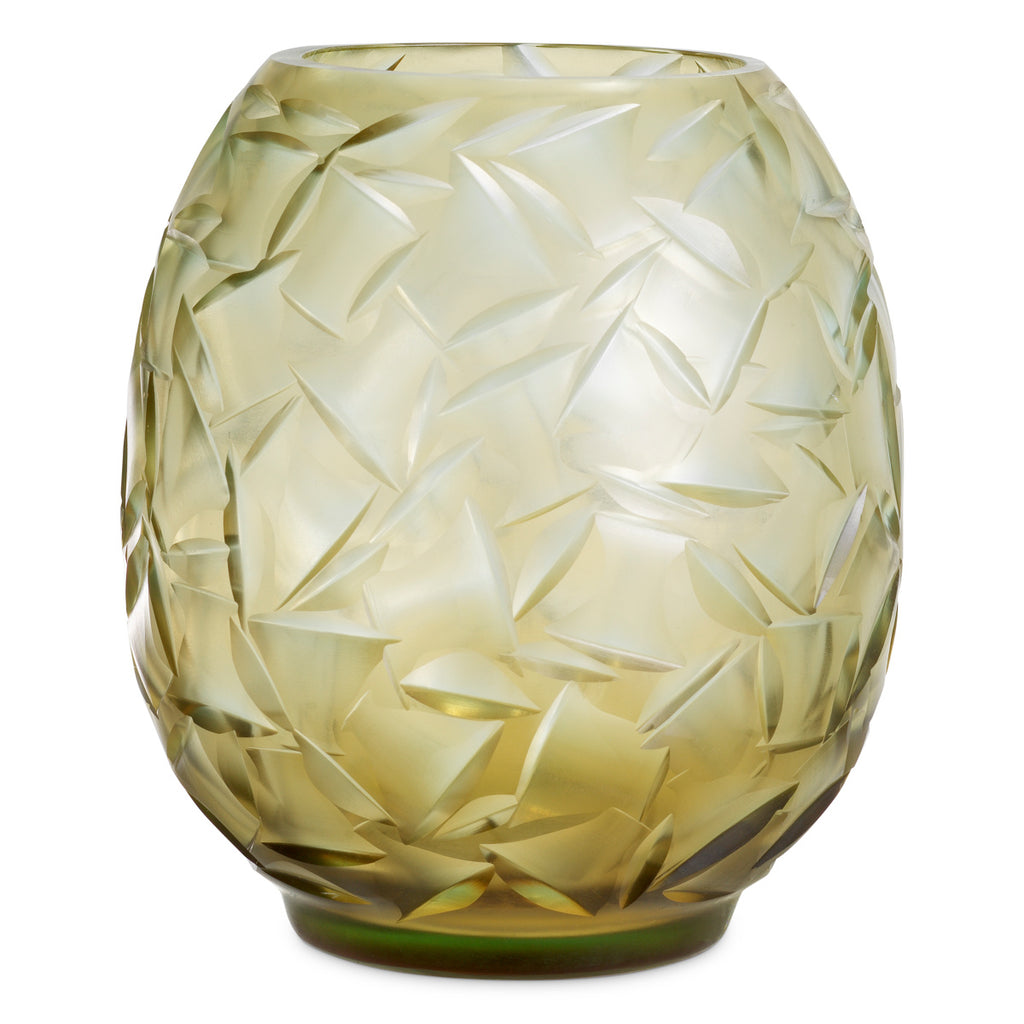 "Foglia" Glass Vase