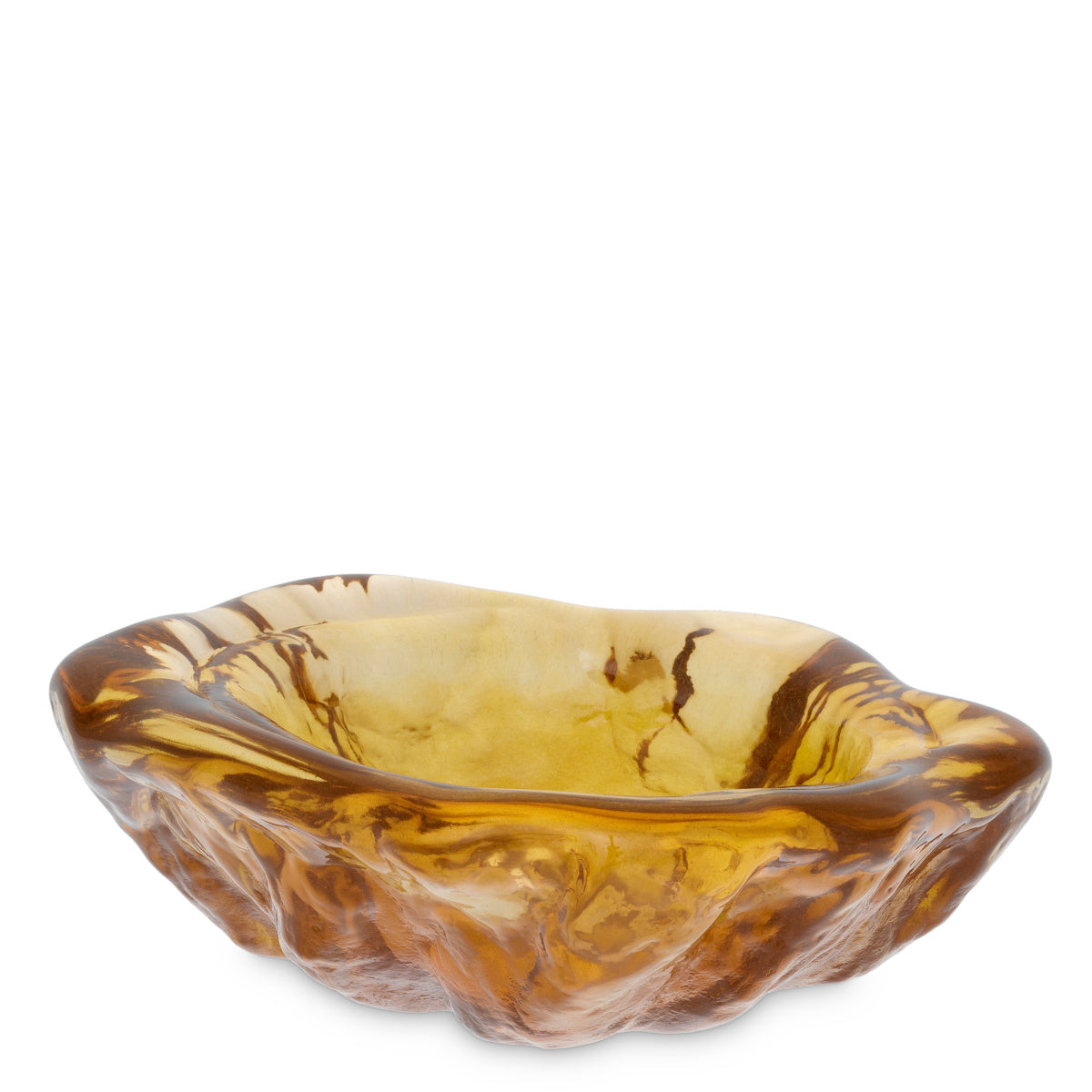 "Ambra Roccia" Glass Bowl