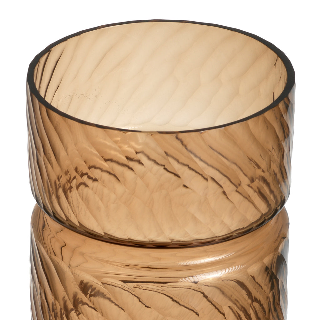 "Ambra Alto" Glass Vase