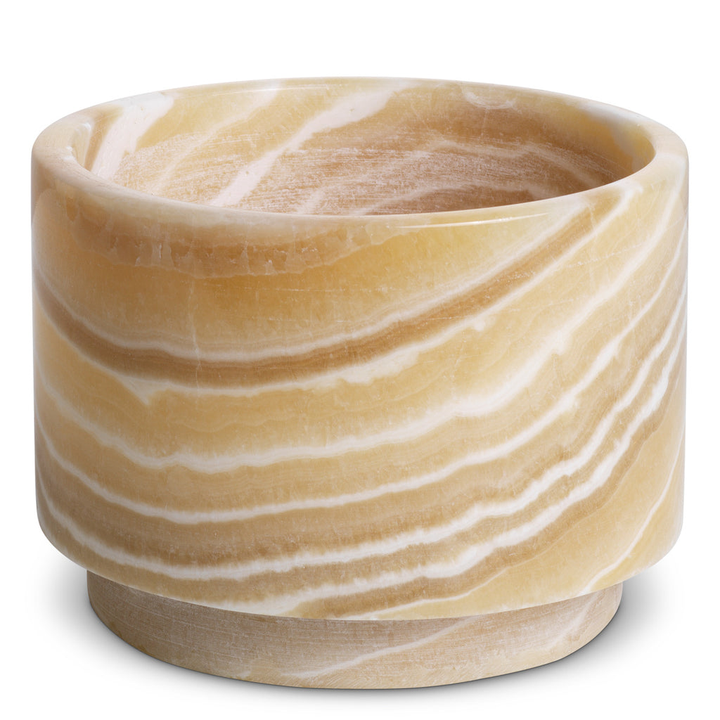 "Onice Miele" Onyx Candle Holders — Set of 3