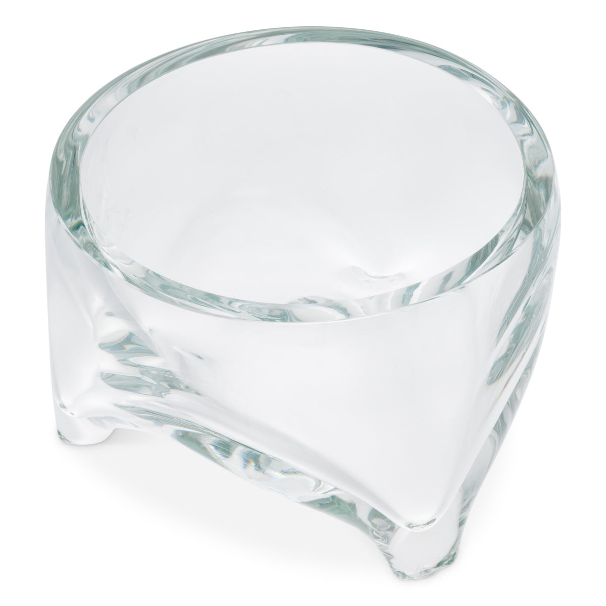 "Onda Cristallo" Glass Bowl