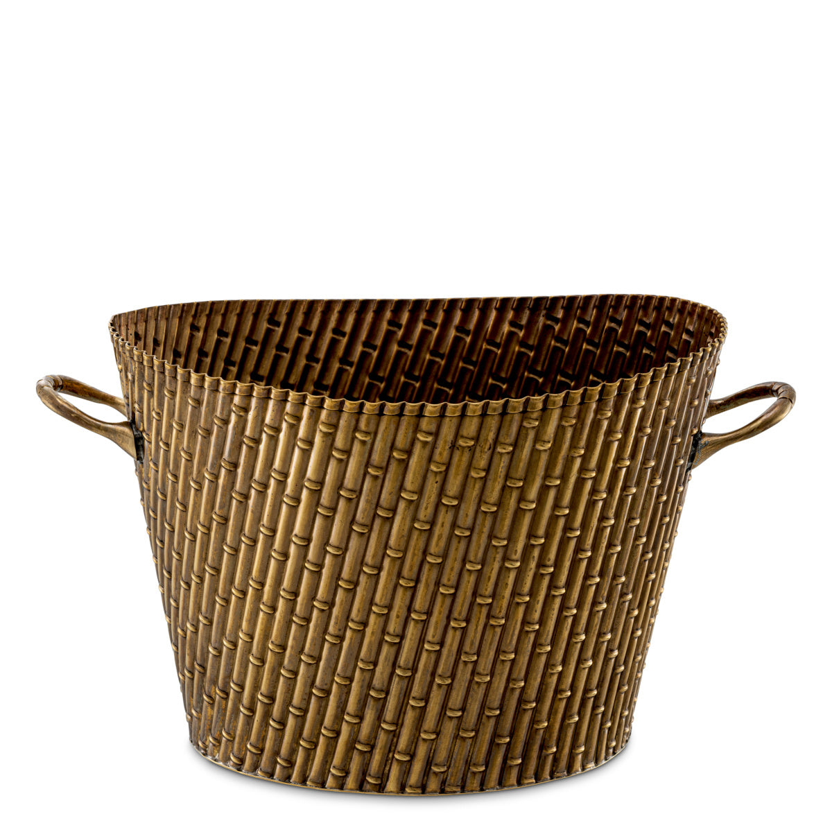 "Bambook" Decorative Oval Cachepot