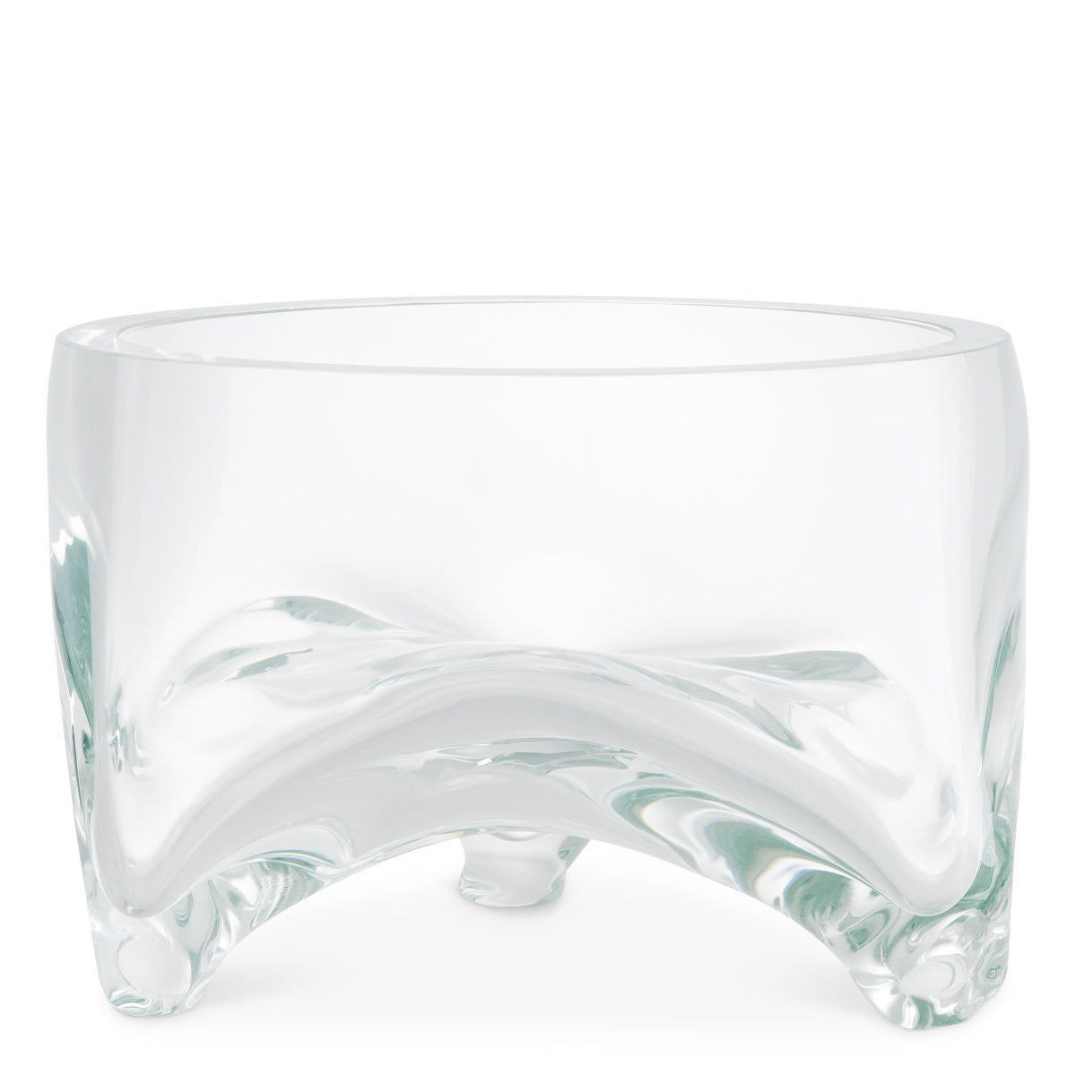 "Onda Cristallo" Glass Bowl