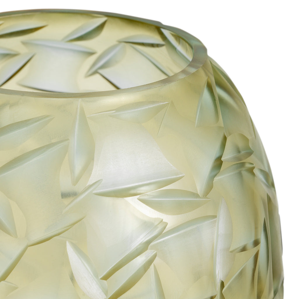 "Foglia" Glass Vase