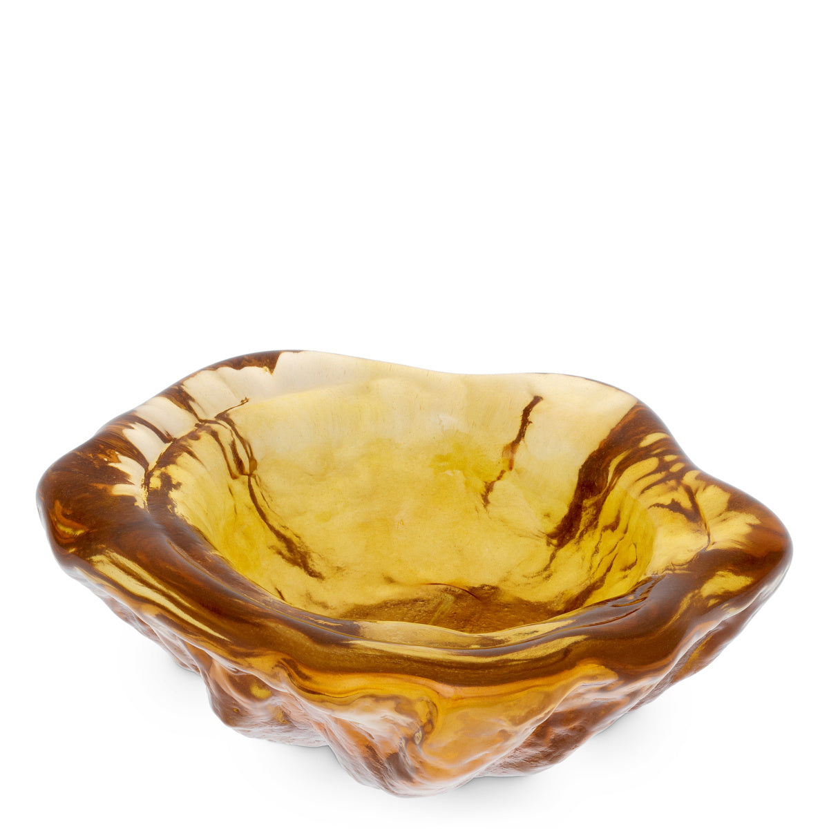 "Ambra Roccia" Glass Bowl