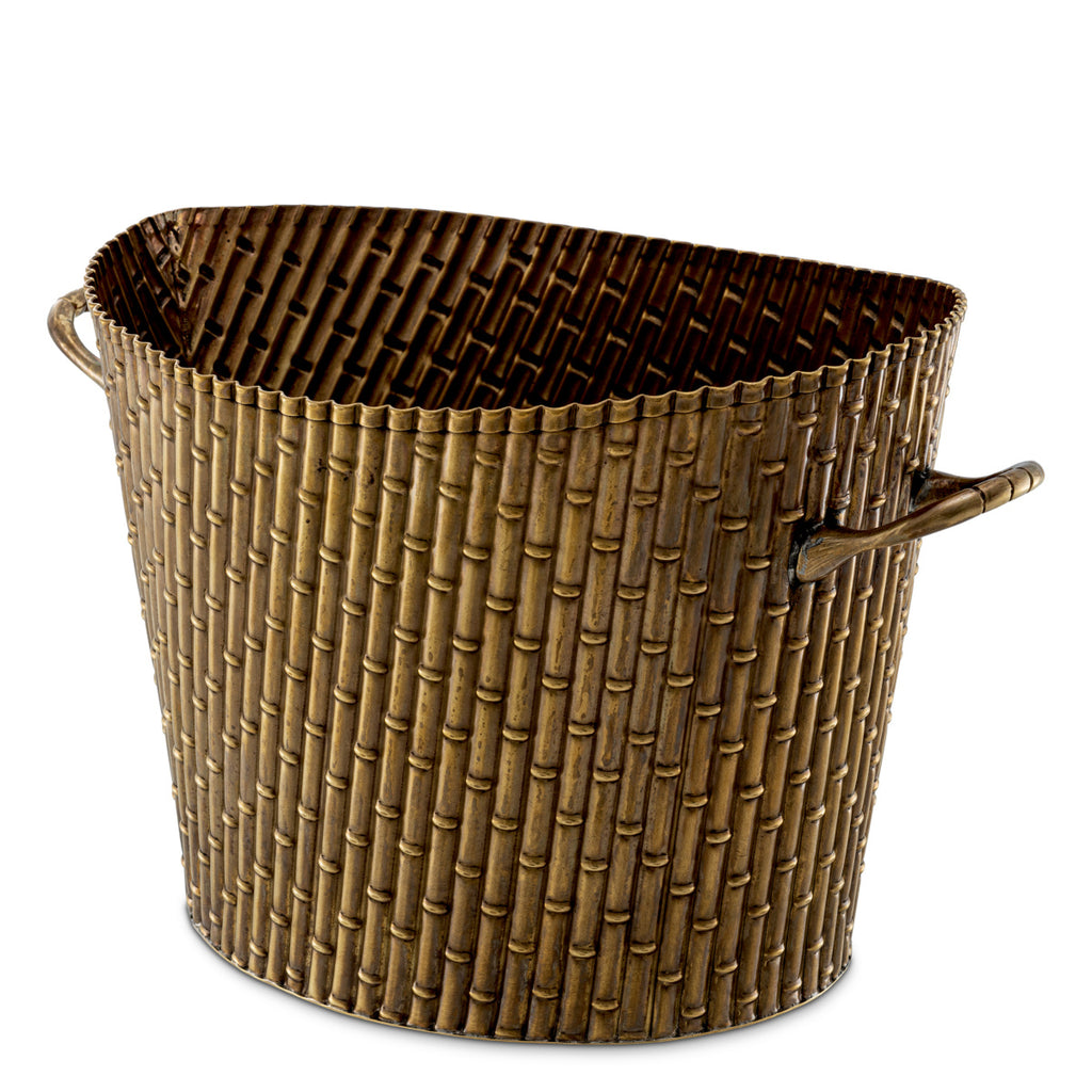 "Bambook" Decorative Oval Cachepot